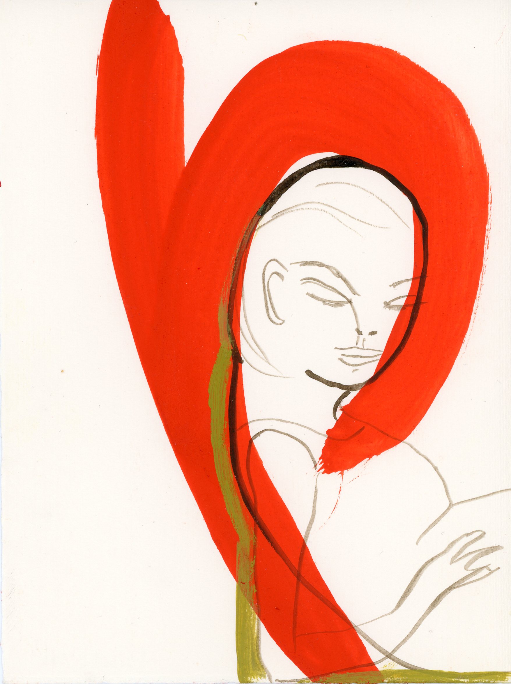 Glyph figure. Painting.