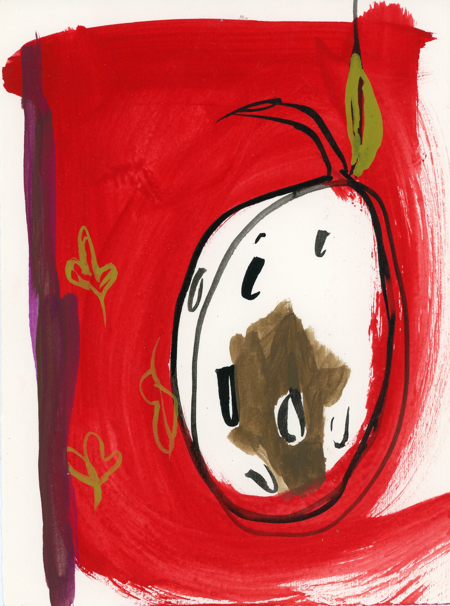 Strangefruit. Flashe, guache, ink.